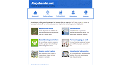Desktop Screenshot of aksjehandel.net